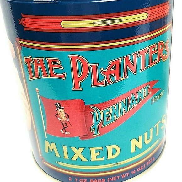 2 Vintage Planters Peanuts Mr Peanut Tin 1980 - Picture 2 of 8